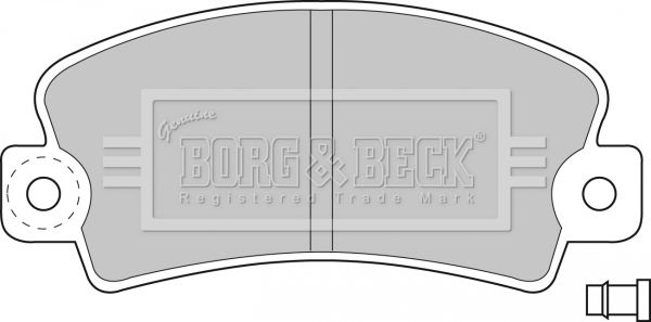 BORG & BECK stabdžių trinkelių rinkinys, diskinis stabdys BBP1036